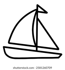Ship icon vector transportation illustration
