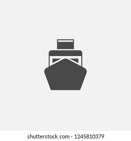 Ship icon water transportation