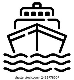 Ship icon for web, app, infographic, etc