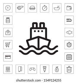 Ship icon for web and mobile