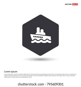 Ship icon White Background icon template
