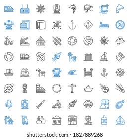 ship icons set. Collection of ship with boat, sun lotion, insurance, train, package delivered, delivery, gas, meteorite, fuel, subway, space shuttle. Editable and scalable ship icons.