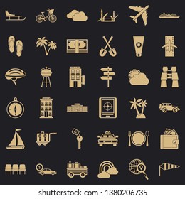 Ship icons set. Simple style of 36 ship vector icons for web for any design
