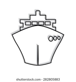 ship icons with shadow