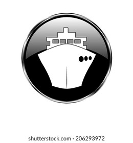 ship icons  - vector button