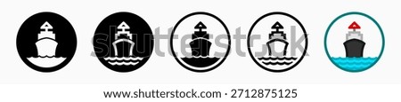 Ship Icons: vector illustration of ship icons with white background
