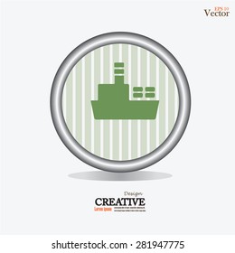 ship icon.ship.vector illustration.