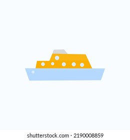 barco aislado en fondo blanco