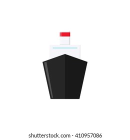 Ship isolated on white background