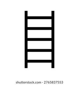 Ship ladder access equipment silhouette used in maritime boarding and ship structure design concept
