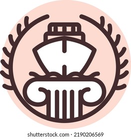 Schiffsgesetze, Illustration, Vektorgrafik auf weißem Hintergrund.