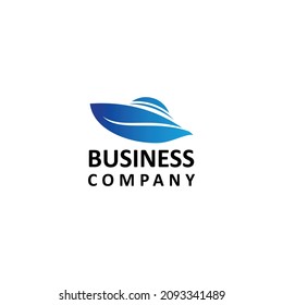 ship and leaf logo design concept, transportation logo design, nature logo vector