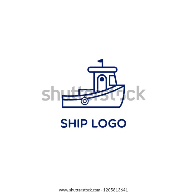ship line logo design\
2