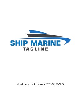 ship line Logo Template Design Creative idea 