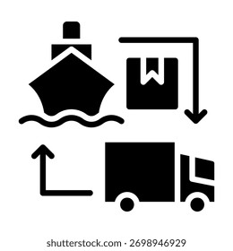 Elemento De Icono Logístico De Envío Para Diseño Y Vector