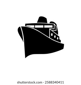 Ship Logo Black Icon vector