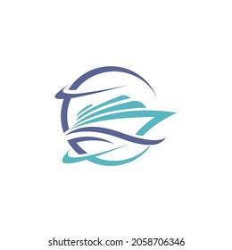 ship logo clean simple and elegance