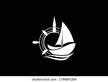 Ship Logo, cruise ship Logo Design Vector template, Boat sign symbol