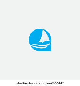 ship logo design and creative sign