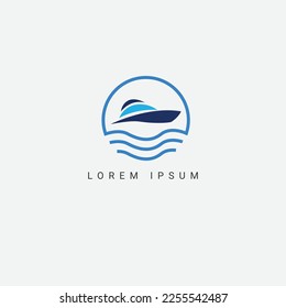 ship Logo Design Template Vector Graphic Branding Element