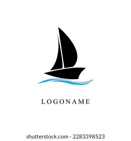 Ship logo design vector illustration Free Vector