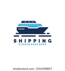 Ship logo design vector illustration