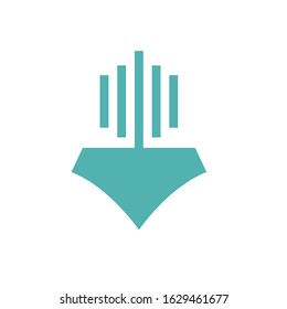 ship logo design vector template