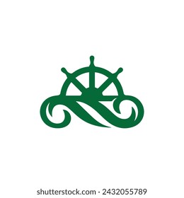 ship logo design vector template