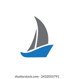 ship logo design vector template