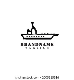 ship logo icon design template concept vector illustration