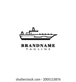 ship logo icon design template vector illustration
