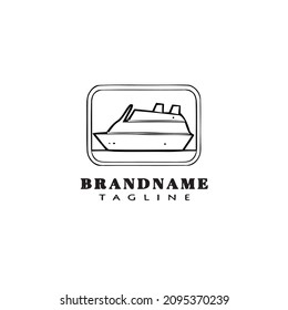 ship logo icon design template modern vector illustration