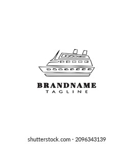 ship logo icon design template modern vector illustration