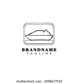 plantilla de diseño de icono de logotipo de barco ilustración vectorial moderna