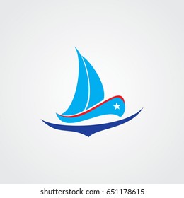 logotipo del buque, vacaciones de icono 
