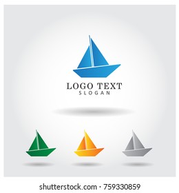 Ship Logo Icon Vector Template