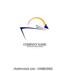 ship logo images design vector