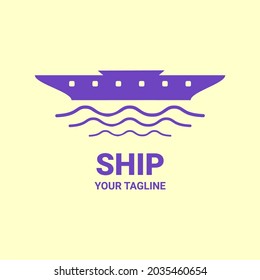 ship logo modern vector design