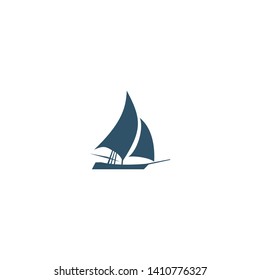 Ship Logo Nautical Sailing Boat Icon Stock Vector (Royalty Free) 1410776327