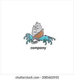 ship logo suitable for business or company 