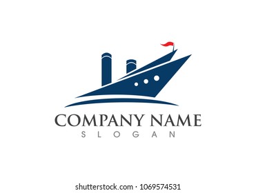 ship Logo Template vector icon design