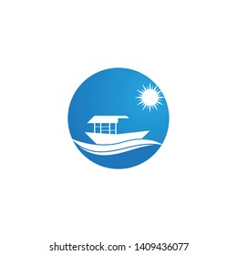 Ship Logo Template vector icon illustration design