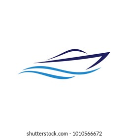 Ship logo template vector illustration