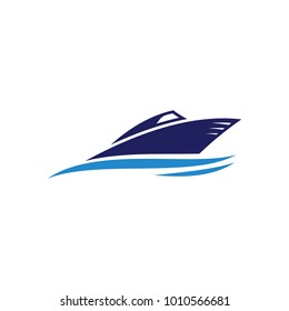 Ship logo template vector illustration