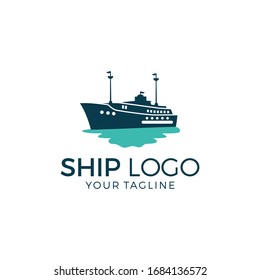Ship Logo Template Vector Illustration
