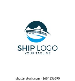 Ilustración del vector de plantillas de logotipo de envío