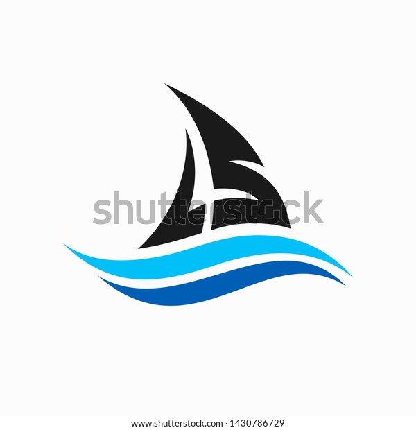 Ship Logo That Formed Letters L Stock Vector (Royalty Free) 1430786729