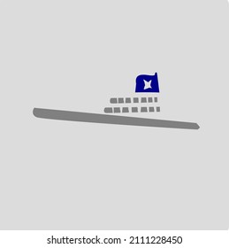 Ship Logo Transportation Isolated Vector