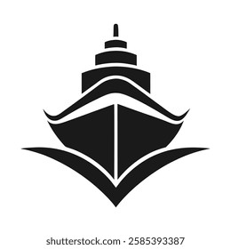 Ship logo Vector art illustration
