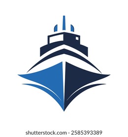 Ship logo Vector art illustration